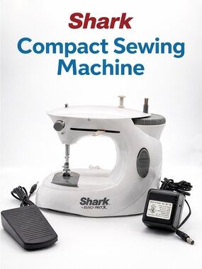 Shark Euro-Pro Compact Sewing Machine w/ Foot Pedal & Adapter